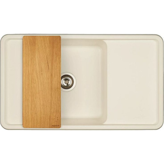 Кухонная мойка Акватон Беллис 1A724832BS240, жемчуг, Цвет производителя: жемчуг - фото 3