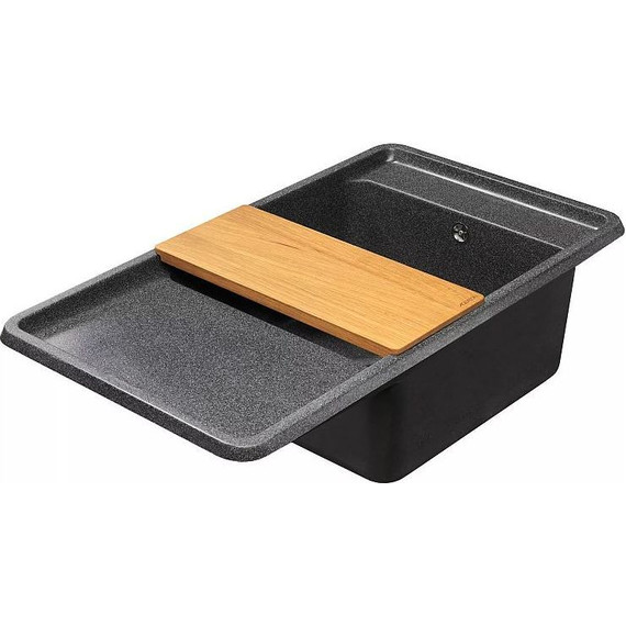 Кухонная мойка Акватон Беллис 1A724832BS210, графит, Цвет производителя: графит - фото 5