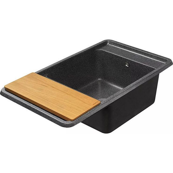 Кухонная мойка Акватон Беллис 1A724832BS210, графит, Цвет производителя: графит - фото 6