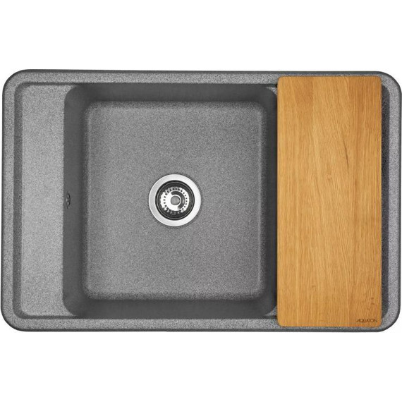 Кухонная мойка Акватон Беллис 1A725032BS230, серый, Цвет производителя: серый - фото 6