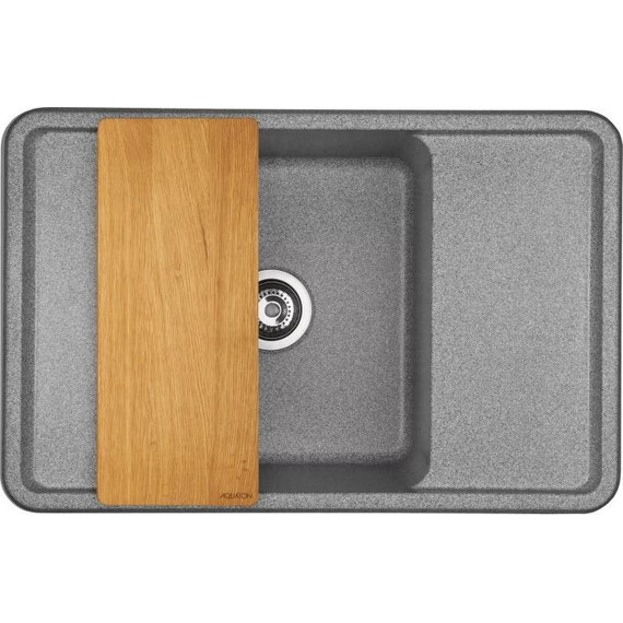 Кухонная мойка Акватон Беллис 1A725032BS230, серый, Цвет производителя: серый - фото 5