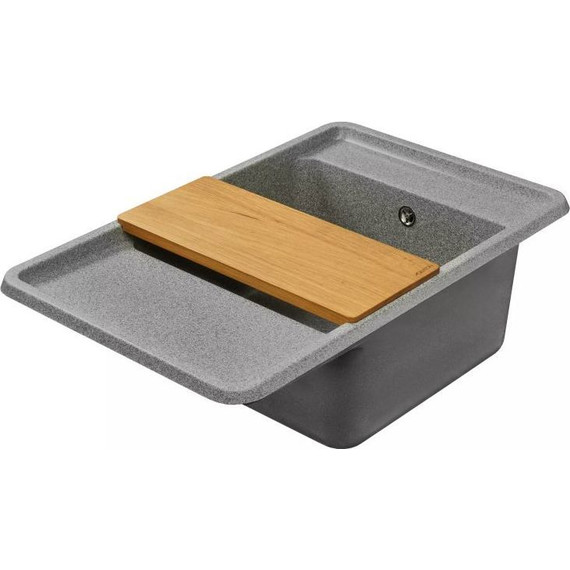 Кухонная мойка Акватон Беллис 1A725032BS230, серый, Цвет производителя: серый - фото 3