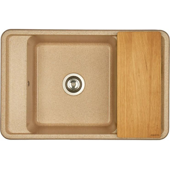 Кухонная мойка Акватон Беллис 1A725032BS220, песочный, Цвет производителя: песочный - фото 2