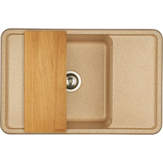 Кухонная мойка Акватон Беллис 1A725032BS220, песочный, Цвет производителя: песочный - фото 3