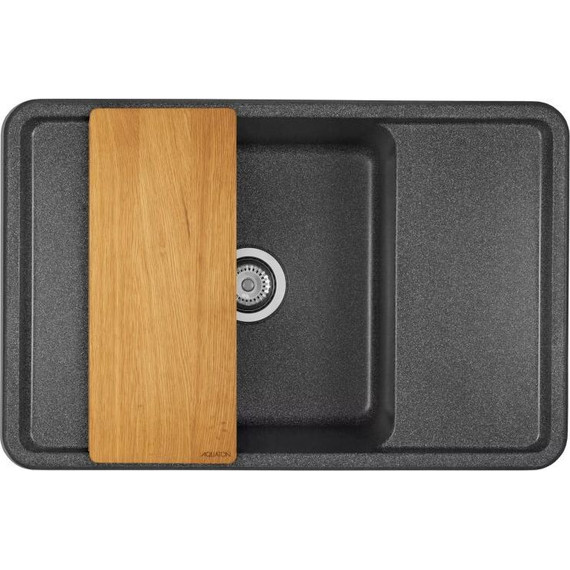 Кухонная мойка Акватон Беллис 1A725032BS210, графит, Цвет производителя: графит - фото 3