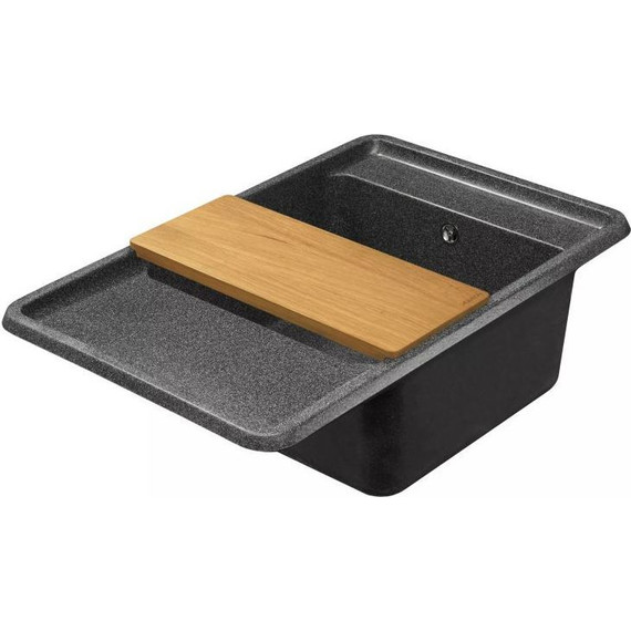 Кухонная мойка Акватон Беллис 1A725032BS210, графит, Цвет производителя: графит - фото 6