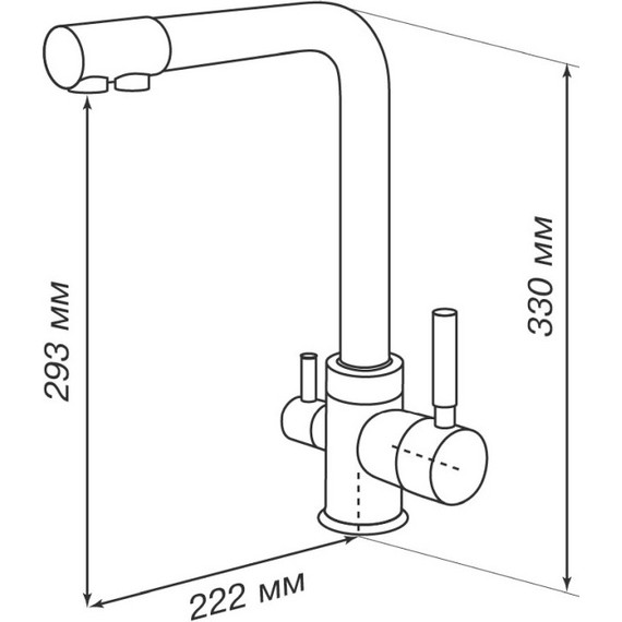 Смеситель для кухни Акватон Руан 1AX004FCXX290, шампань - фото 4