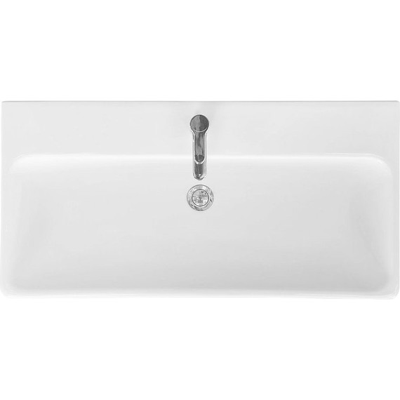 Тумба подвесная с раковиной Акватон Сканди 90 см 1A2519K0SDZ90, белый/дуб рустикальный - фото 14