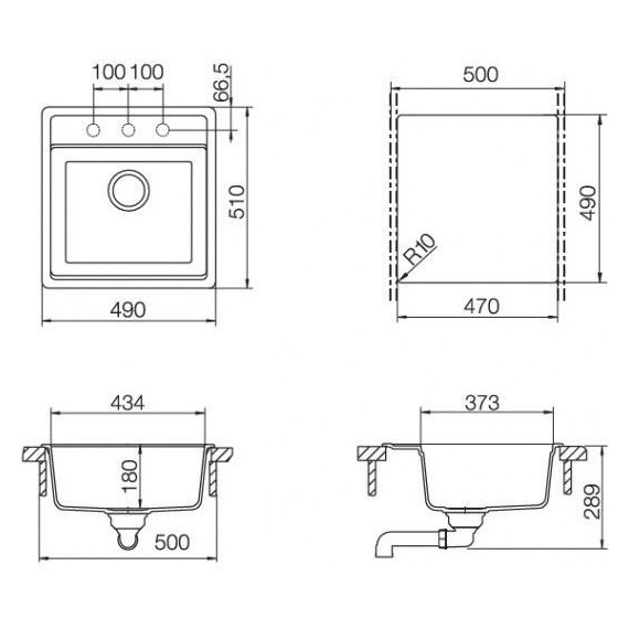 Кухонная мойка Schock Nemo 50 700343, лунный камень - фото 3