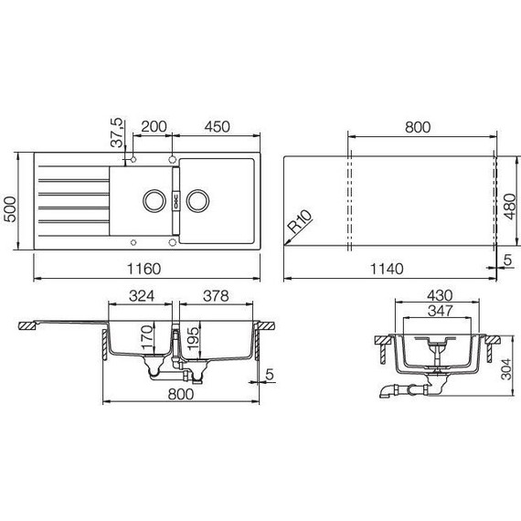 Кухонная мойка Schock Signus 80D 700066, магма - фото 2