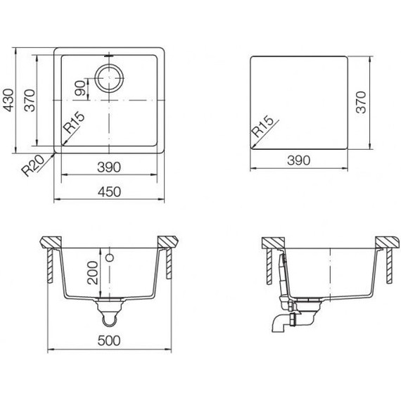 Кухонная мойка Schock Soho 50 700567, пуро - фото 3
