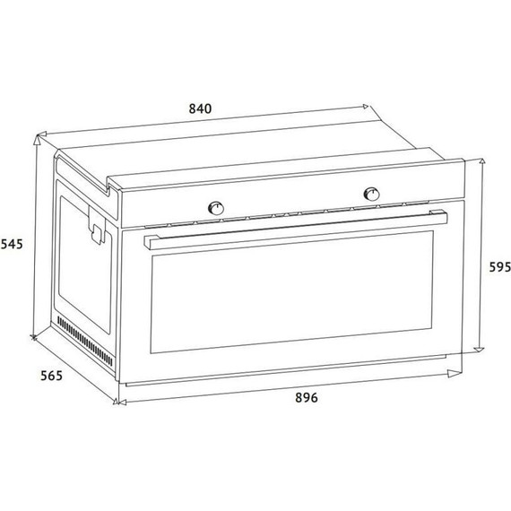 Встраиваемый электрический духовой шкаф Korting OKB 7129 SGW - фото 2