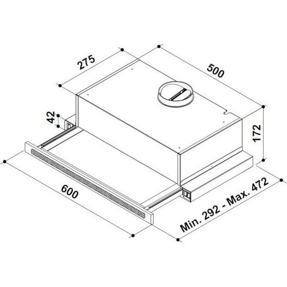 Вытяжка Korting KHP 6637 GWX (белое стекло) - фото 2