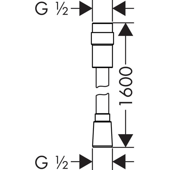 Душевой шланг Hansgrohe Isiflex 1600 мм 28248000 - фото 2