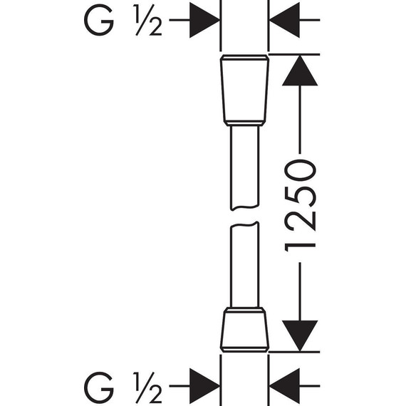 Душевой шланг Hansgrohe Isiflex 1250 мм 28272700, белый - фото 2