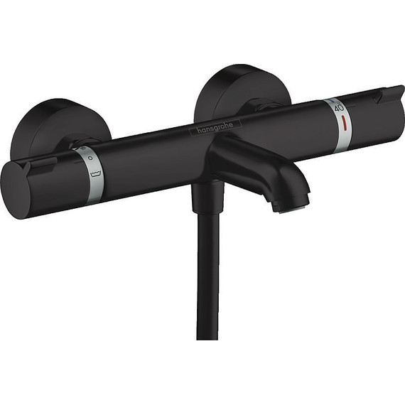 Смеситель для ванны с термостатом Hansgrohe Ecostat Comfort 13114670, черный матовый - фото 