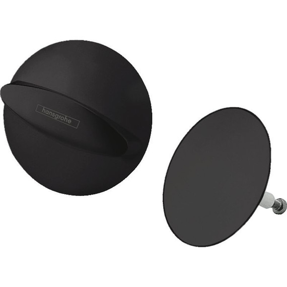 Внешняя часть набора для слива и перелива Hansgrohe Flexaplus 58185670, черный - фото 