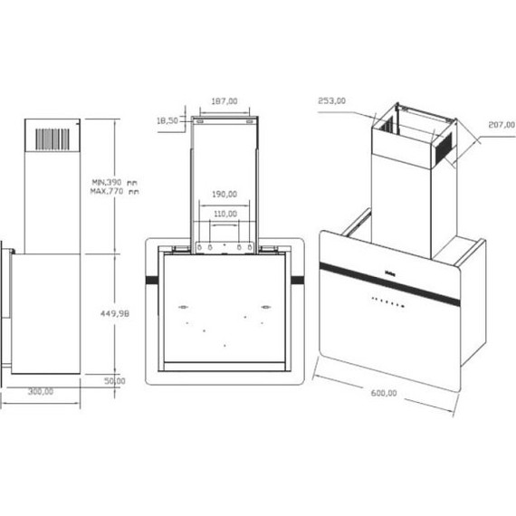 Вытяжка Korting KHC 69131 GXW - фото 4