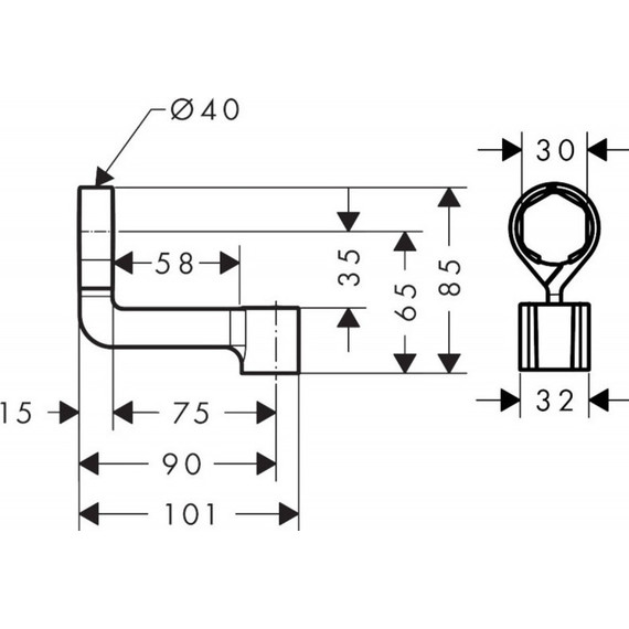 Держатель душевой лейки Hansgrohe Porter Reno 28335000 - фото 2