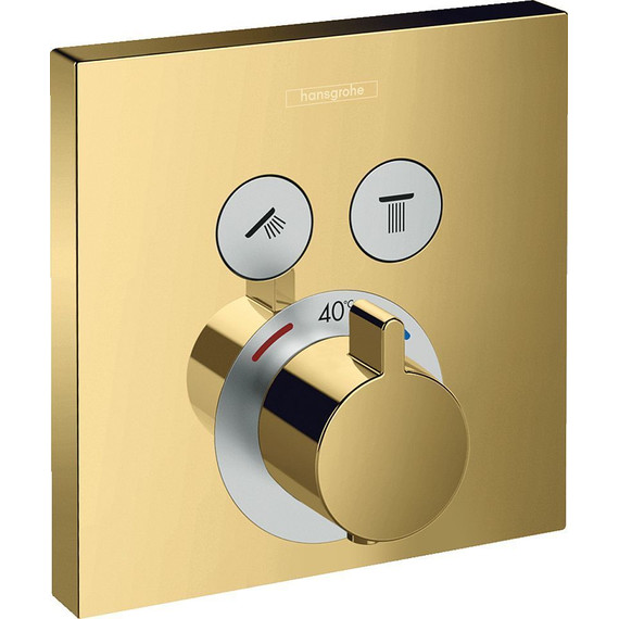 Термостат для душа Hansgrohe Shower Select 15763990, золото - фото 