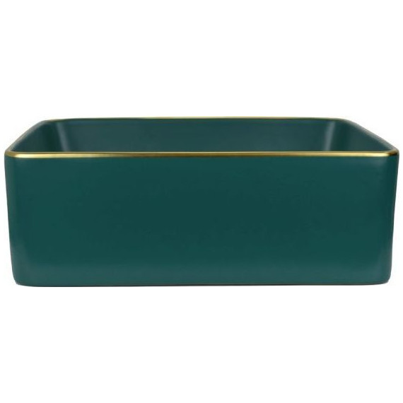 Раковина-чаша Bronze de Luxe 40 см 1063, зеленый/золото - фото 2