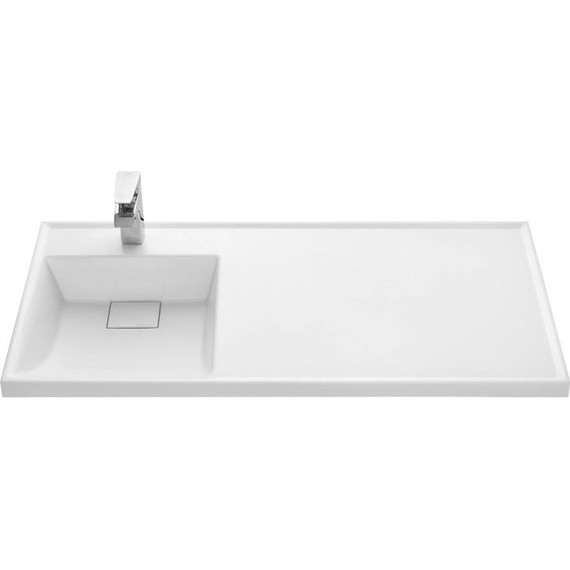 Тумба напольная с раковиной-столешницей Акватон Лондри 105 см 1A2360K0LH010 (раковина слева) - фото, картинка 7 Тумба напольная с раковиной-столешницей Акватон Лондри 105 см 1A2360K0LH010 (раковина слева) - фото 7