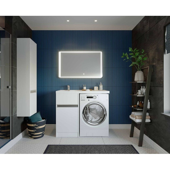 Тумба напольная с раковиной-столешницей Акватон Лондри 105 см 1A2360K0LH010 (раковина слева) - фото, картинка 5 Тумба напольная с раковиной-столешницей Акватон Лондри 105 см 1A2360K0LH010 (раковина слева) - фото 5