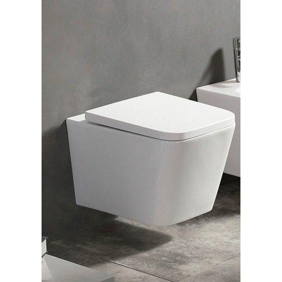 Унитаз подвесной безободковый Azario Nova AZ-2216 с крышкой микролифт - фото, картинка 2 Унитаз подвесной безободковый Azario Nova AZ-2216 с крышкой микролифт - фото 2