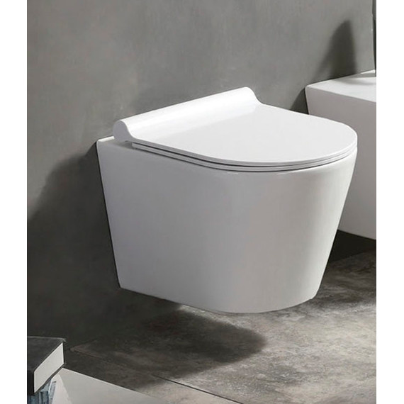 Унитаз подвесной безободковый Azario Nova AZ-2217 с крышкой микролифт - фото, картинка 2 Унитаз подвесной безободковый Azario Nova AZ-2217 с крышкой микролифт - фото 2