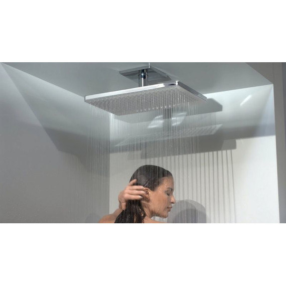 Верхний душ Hansgrohe Rainmaker Select 460 2jet 24004400, латунь/стекло, белый/хром - фото 2