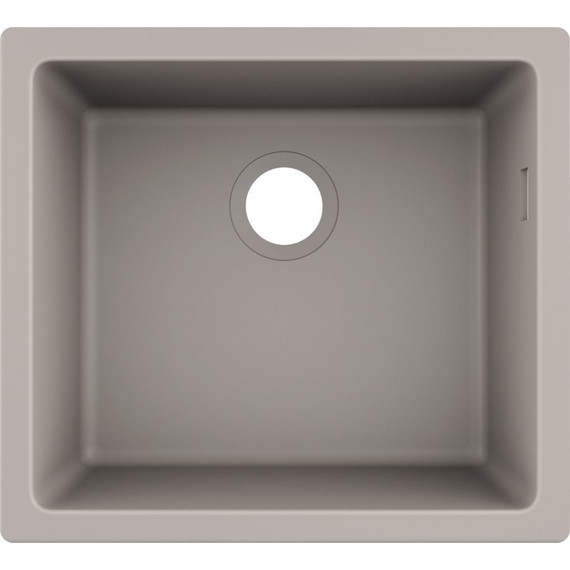 Кухонная мойка Hansgrohe S51 S510-U450 43431380, серый бетон - фото 