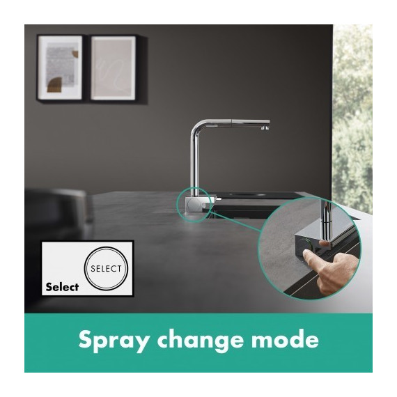 Смеситель для кухни Hansgrohe Aquno Select M81 73830800, цвет сталь - фото 2