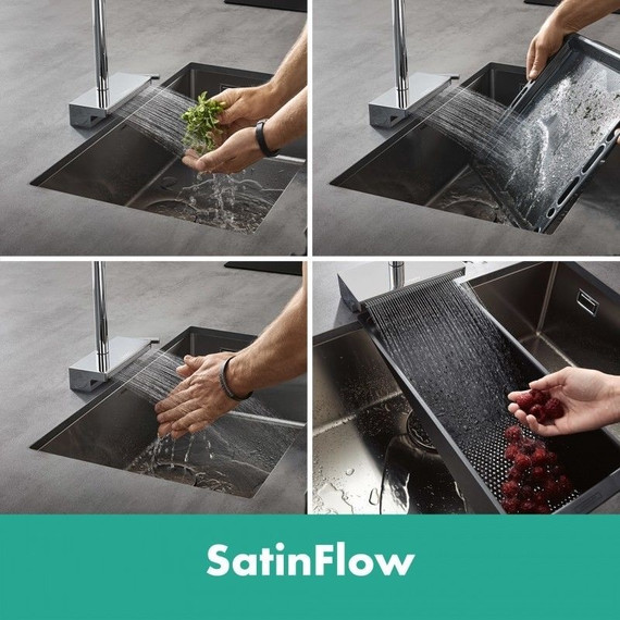 Смеситель для кухни Hansgrohe Aquno Select M81 73830800, цвет сталь - фото 8