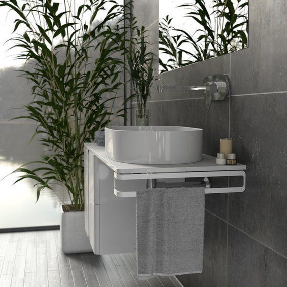 Тумба подвесная со столешницей Ravak Balance 1200 X000001364 (тумба SD Balance 500), белый - фото, картинка 4 Тумба подвесная со столешницей Ravak Balance 1200 X000001364 (тумба SD Balance 500), белый - фото 4