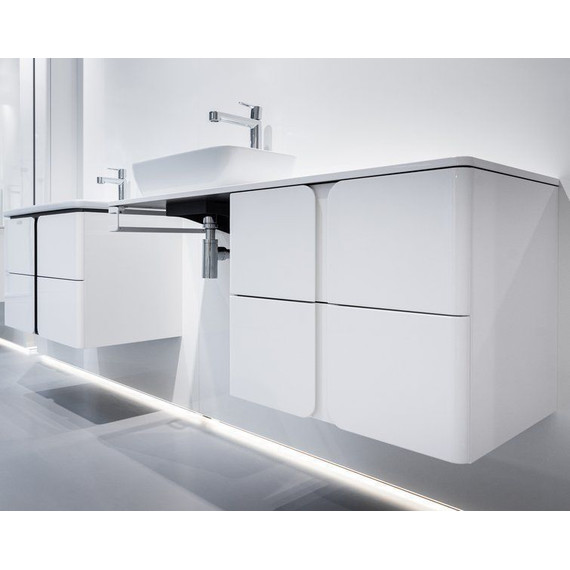 Тумба подвесная с раковиной Ravak Balance 600 X000001367, белый/графит - фото 3