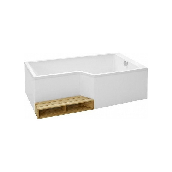 Ванна акриловая Jacob Delafon Bain Douche Neo 180х90 см R E6D004R-00 с ножками, Размер - мм: 1800х900 - фото, картинка 4 Ванна акриловая Jacob Delafon Bain Douche Neo 180х90 см R E6D004R-00 с ножками, Размер - мм: 1800х900 - фото 4