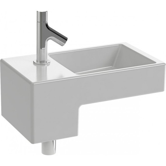 Тумба подвесная с раковиной Jacob Delafon Terrace 50 см EB1178-274, черный лак - фото 2