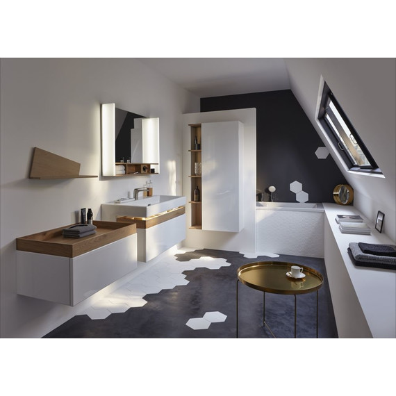 Тумба подвесная с раковиной Jacob Delafon Terrace 80 см EB1186-G1C, белый - фото 2