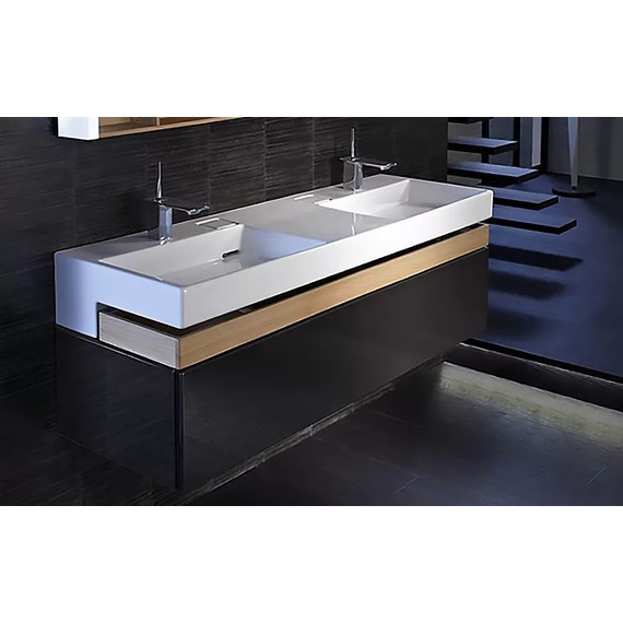 Тумба подвесная с раковиной Jacob Delafon Terrace 150 см EB1189-274, черный - фото 4