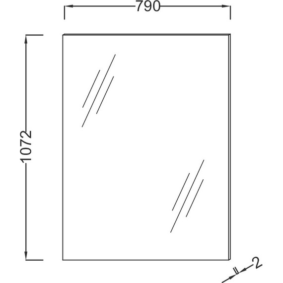 Зеркало Jacob Delafon Struktura 79 см EB1209-NF - фото 4