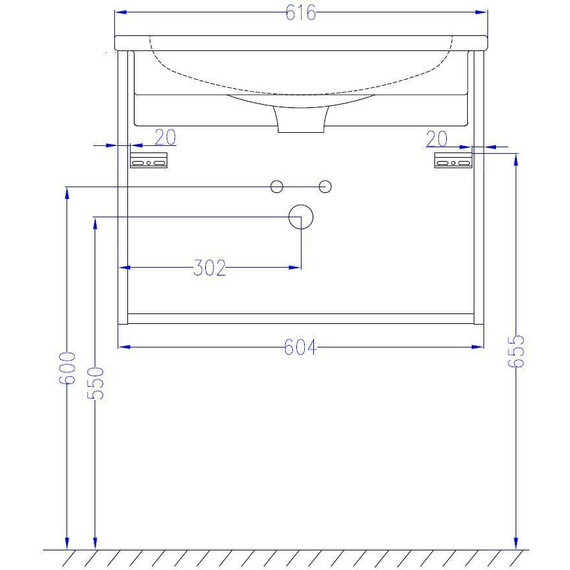 Тумба подвесная с раковиной Jacob Delafon Madeleine 60 см EB2052-J51, белый матовый - фото 7