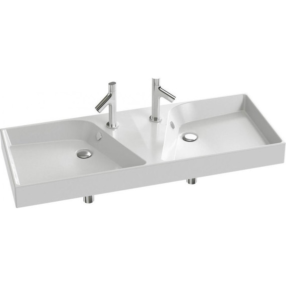 Тумба подвесная с раковиной Jacob Delafon Rythmik 120 см EB1305-E70, арлингтонский дуб - фото 3