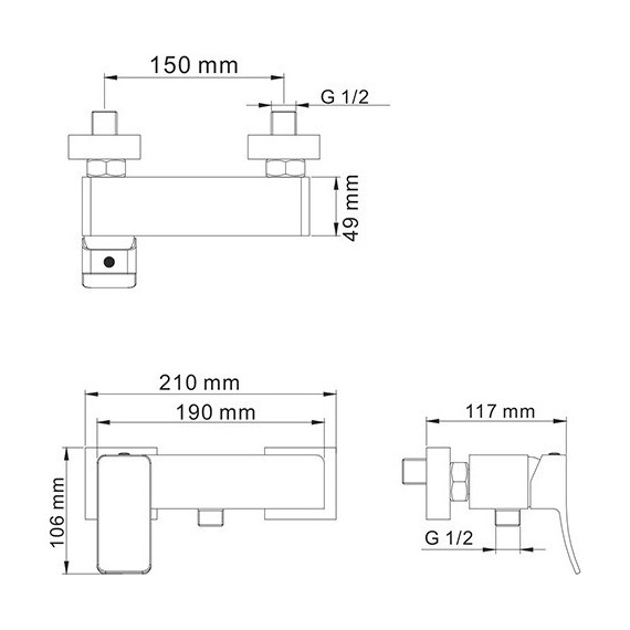 Смеситель для душа WasserKraft Aller 1062 - фото 5