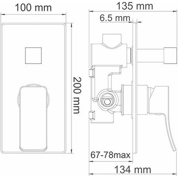 Смеситель для ванны WasserKraft Aller 10641 - фото 4