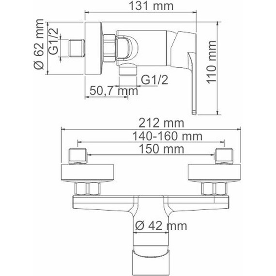 Смеситель для душа WasserKraft Dill 6102 - фото 5