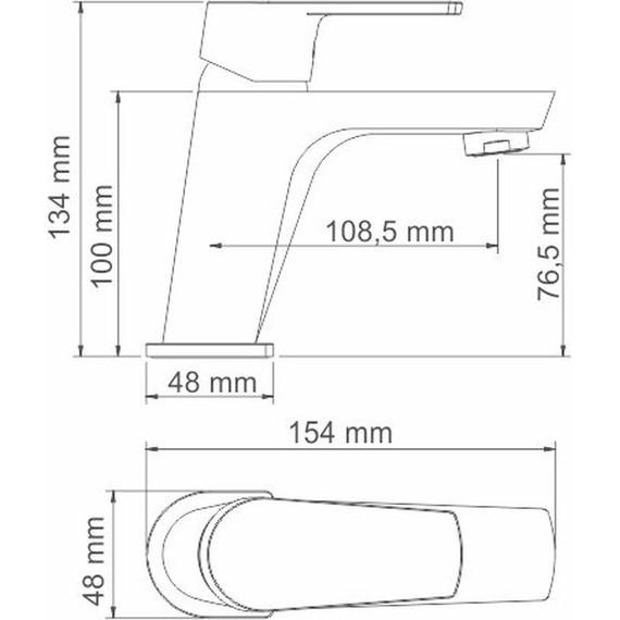 Смеситель для умывальника WasserKraft Dill 6103 - фото 5