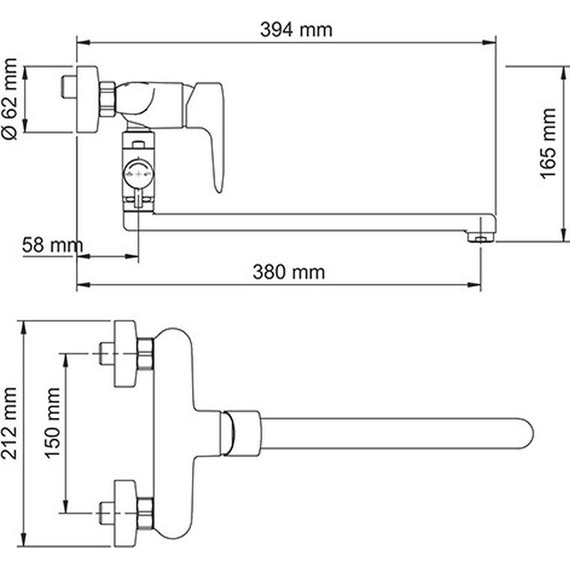 Смеситель для ванны WasserKraft Vils 5602L - фото 5