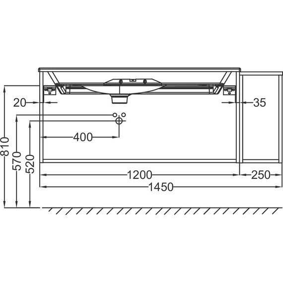 Тумба подвесная с раковиной Jacob Delafon Nouvelle Vague 145 см EB3038-E73, фактурный дуб - фото 3