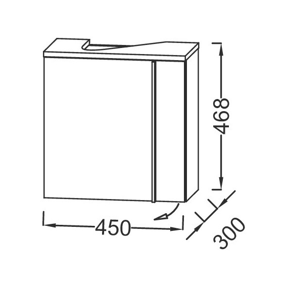 Тумба подвесная с раковиной Jacob Delafon Nouvelle Vague 45 см L EB3045G-E73, фактурный дуб - фото, картинка 4 Тумба подвесная с раковиной Jacob Delafon Nouvelle Vague 45 см L EB3045G-E73, фактурный дуб - фото 4