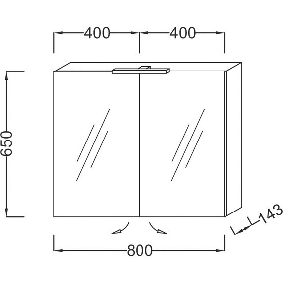 Зеркало-шкаф Jacob Delafon Odeon Up 80 см EB796RU-N18, белый глянцевый - фото 2